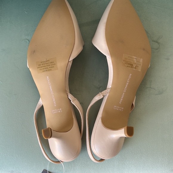Nude sling back heels - Picture 6 of 7